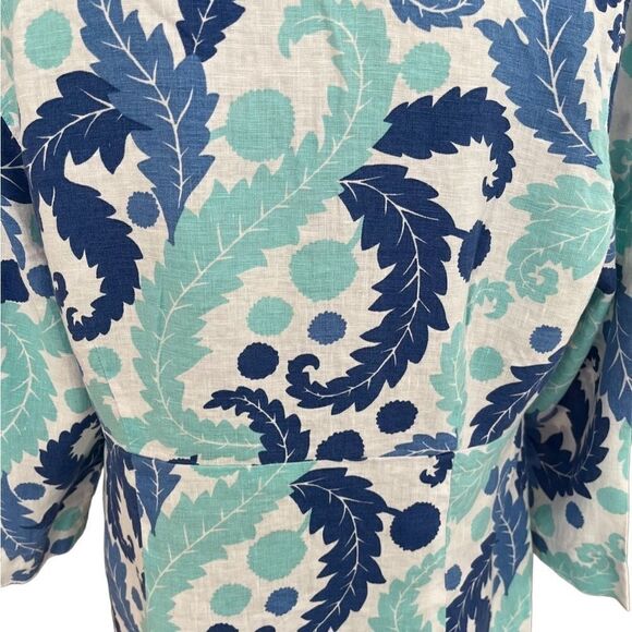 BODEN Classic tunic split neck 100% linen dress, style WW194, size 12L. - Picture 6 of 10